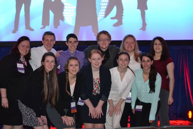 Wallkill Valley FBLA advances to national level Eleven Wallkill Valley Regional High School FBLA members attended the 2014 New Jersey FBLA State Leadership Conference in East Brunswick on March 27-28.Front Row: Fiona Brown, Dana McKenna, Samantha McCurry, Julianna Alfonso, Arielle Stampone;back Row, Kaitlyn Van Dyk, Scott Mueller, Michael Brick, Michael McCurry, Merinda Gruszecki, and Alexandria Stampone.