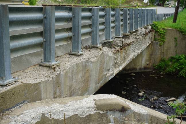 Photo by Vera Olinski The Passaic Street Bridge, between Ogdensburg and Franklin, is expected to be replaced in the beginning of June 2016.