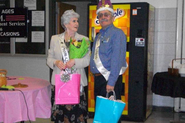 Joan Stolarz and Lou Villalobos were crowned the Prom Queen and King at the 2014 FBLA Senior Citizens&#x2019; Prom on April 11.