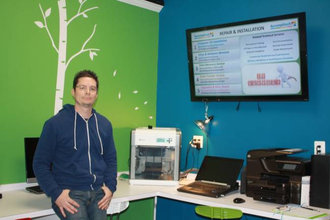 Local opens Accomplitech to aid with computer needs Photos by Rose Sgarlato Sussex County native Chris Ferrari opens Accomplitech.