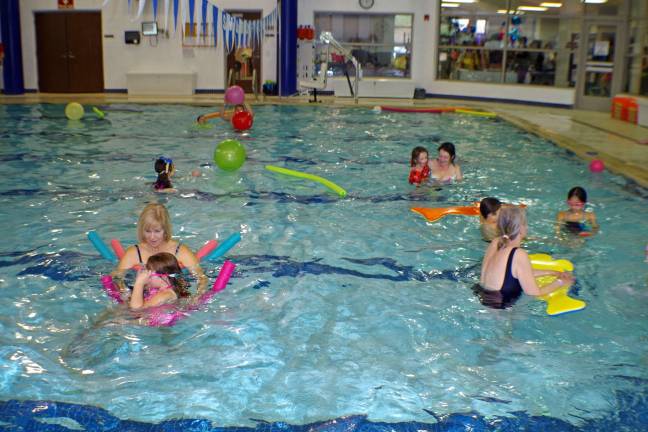 A family swim period was also available to help forget about the now-distancing winter months.