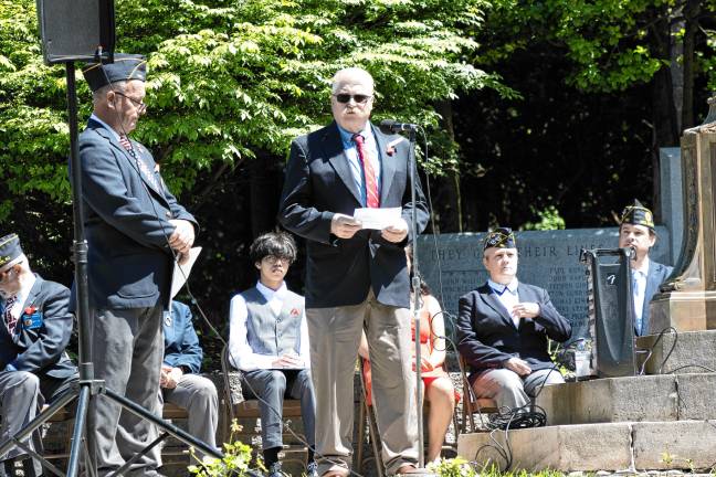 Photos: Memorial Day Parade in Franklin Franklin Mayor John Sowden IV speaks during the ceremony.