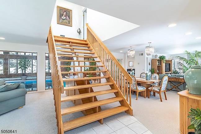 Indoor pool and mountain views will have you wanting to stay home