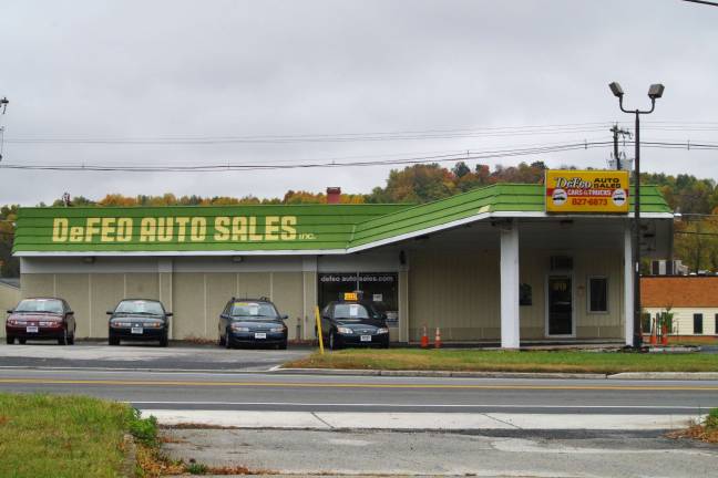 Readers who identified themselves as Pam Perler, Joann Huff, Wayne Yahm, Charlie Man Dalrymple, DeFeo Auto Sales, David Phillips, Pam Perler, David Cole, Cheryl Talmadge, Rita LaBarck, Dylan Musella and Ellyn Himmel knew last week's photo was of DeFeo auto sales, located on Route 23 South near its intersection with Route 517 heading south towards Ogdensburg and Sparta.