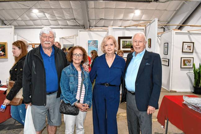 Photos: Meet the Artists Reception at State Fair <b>Clark and Allyn Perry of Frankford, Rita Joyce of Sparta and Robert Nicholson of Sparta.</b>