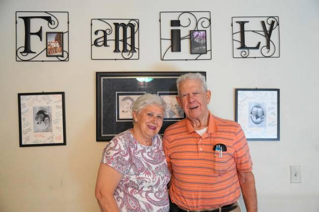 Pat and George Sabourin pose for a photo