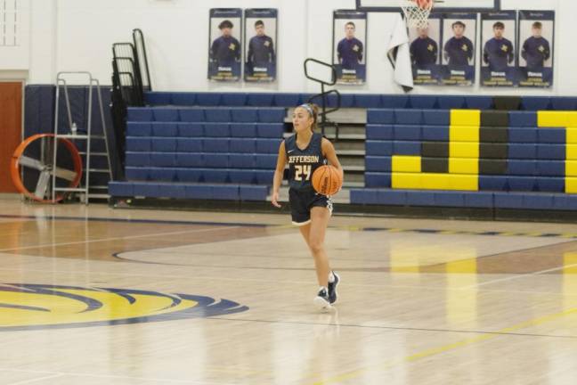 Jefferson's Madison Manco scored one point in the game against Glen Rock.