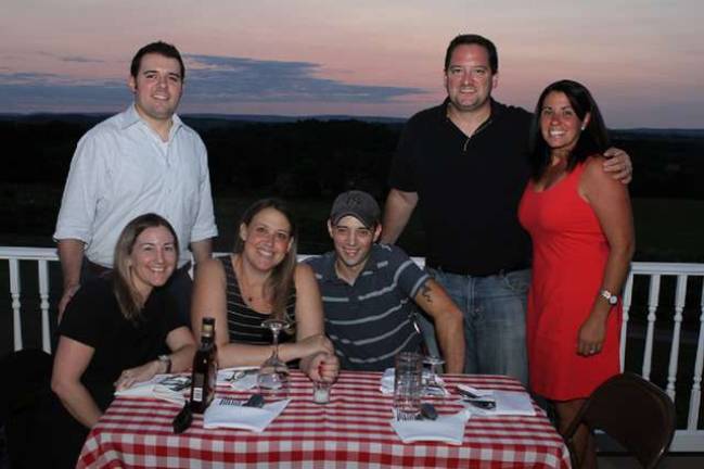 Photo provided Donors enjoy the dinner and sunset at the Tuscan Dinner Fundraiser event at Sunset View Farm.