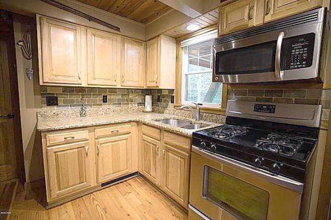 One-of-a-kind retreat on 13+ acres with trout stream Kitchen