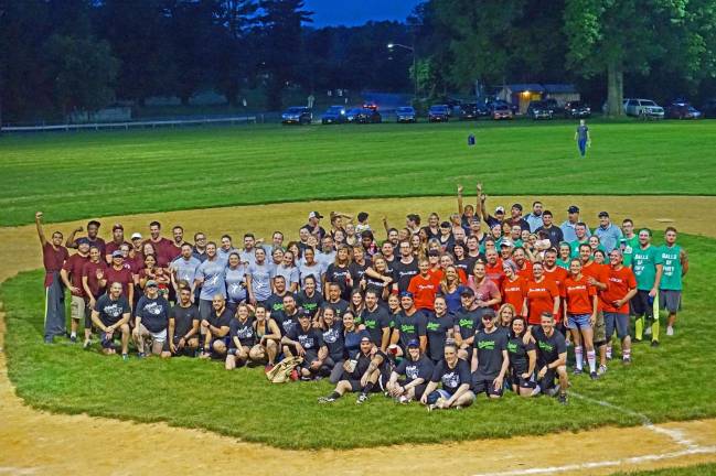 The Warwick community kickball league is in its second year with more than 150 kickers on eight coed teams. Playoff games will be held July 13 and July 20 in Veterans Memorial Park.