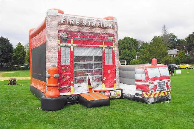 The fire station bouncy house (Photo by Vera Olinski)