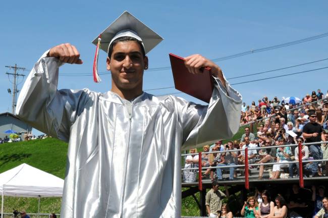 Hi-jinks at High Point graduation Ismail Lambros