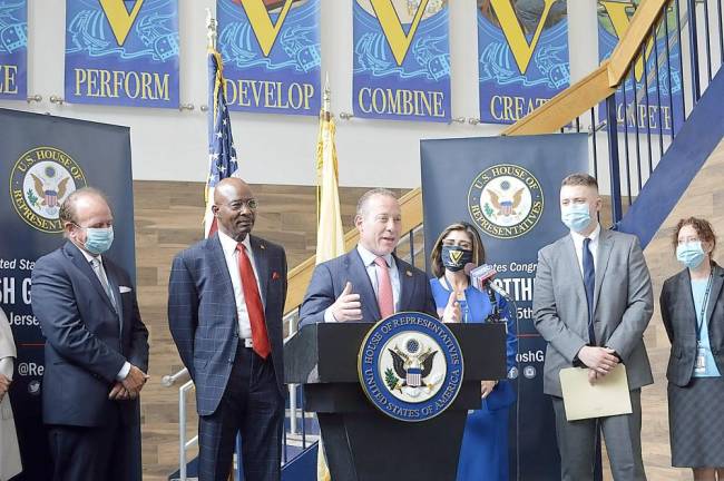 U.S. Rep. Josh Gottheimer at Vernon Township High School (Photo provided)