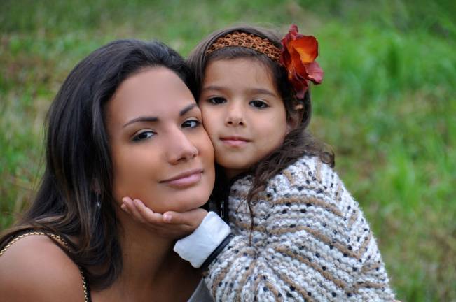 Mother Lisamarie Spindler and daughter Gianna of Chester