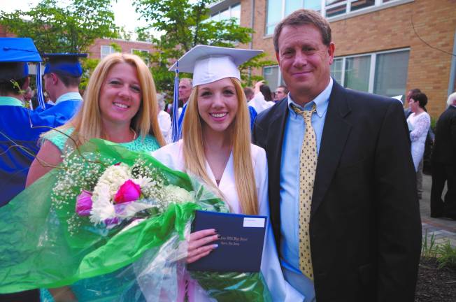 Pope John XXIII Graduation Pope John XXIII Regional High School graduate Bryn Tatiana Sarner and her parents.