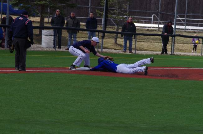 Pope John handles Northern Valley in boys baseball A Northern Valley runner beats the throw to third. Pope John XXIII High School beat Northern Valley Regional High School (Demarest, N.J.) in boys varsity baseball on Saturday, April 5, 2014. The final score was 6-1. The game was played at Pope John XXIII High School in Sparta Township, New Jersey.