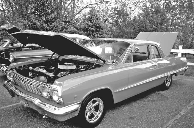 Classic cars cruise into Branchville 1963 Chevy Impala owned by Joseph Colombraro of Wantage.