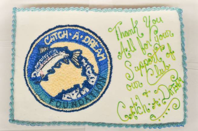 Sussex Tech hosts annual game dinner The cannoli cake made by the SCTS Bake Shop sports the Catch-A-Dream Logo was the dessert for the dinner.