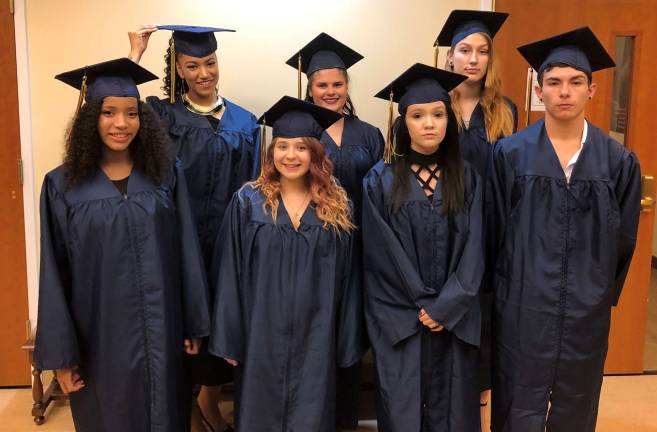 Recent graduates of the New Jersey Youth Corps at Project Self-Sufficiency.