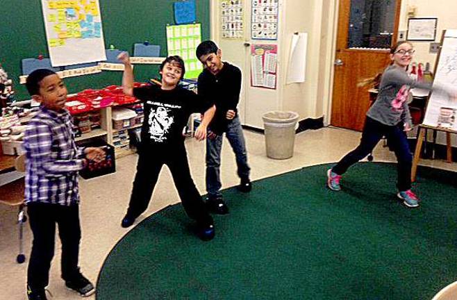 Franklin students have fun while improving vocabulary Franklin students have fun while improving vocabulary