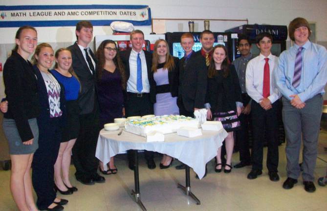 The following members of the Wallkill Valley Regional High School chapter of Future Business Leaders of America (FBLA) were installed as the 2016-2017 local chapter officers at the 2016 Installation Dinner on May 18: (left to right) Randi Lyn Hornyak, Sara Miceli, Samantha Hutnick, Tim Hendershot, Kaylay Bifano, Anastasia Schroeder, Garett Koch, Zachary Dora, Amanda Spindler, Harshil Bhavasar, Ryan Kostelnik, and Tyler Small.