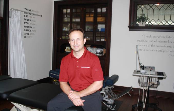 Photos by Rose Sgarlato Dr. Andrew Grano in one of the new treatment rooms at Grano Pain Relief and Wellness in Hamburg.