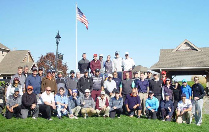 The golfers representing their home golf course playing in the 22nd Crystal Springs Employee Cup Championship.