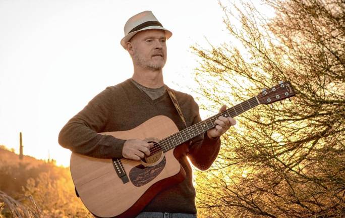 Catch jazz, blues, folk performances <b>Chris Donnelly will play acoustic selections Friday night at Krogh’s Restaurant & Brew Pub in Sparta. (Photo courtesy of Chris Donnelly)</b>
