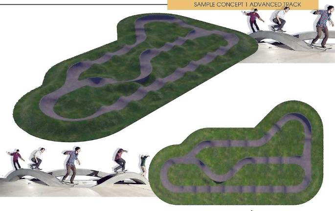 Pump track concept 1, advanced