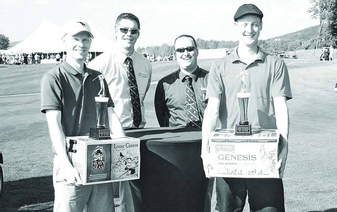 Crystal Springs Beer Fest brings together the best of two worlds The winners of the Brews and Birdies golf tournament. Photo by John Whiting.
