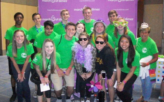 :Wallkill Valley FBLA placed first in the Nation for the school that raised the most money for the March of Dimes. Wallkill members were joined in the celebration by members from Jackson Memorial, Northern Burlington, and Toms River South FBLA.