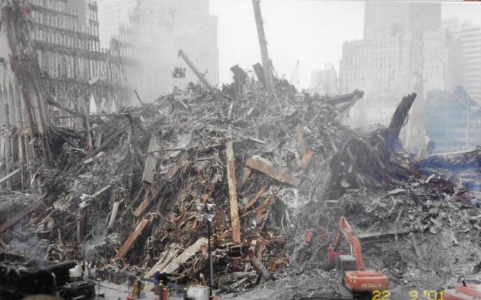 Scenes from when Dr. Marc Kramer was working at Ground Zero (Photo provided)