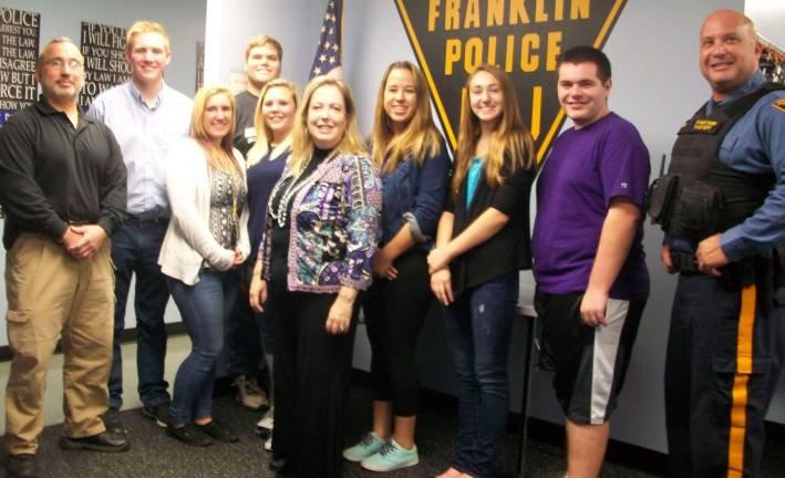 The Franklin Police Department received lunch from FBLA; Assemblywoman Allison McHose stopped by to show her support of this project.