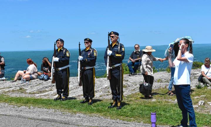 Photos: High Point Veterans Memorial Service <b>The Honor Guard from American Legion Post 157 in Branchville.</b>
