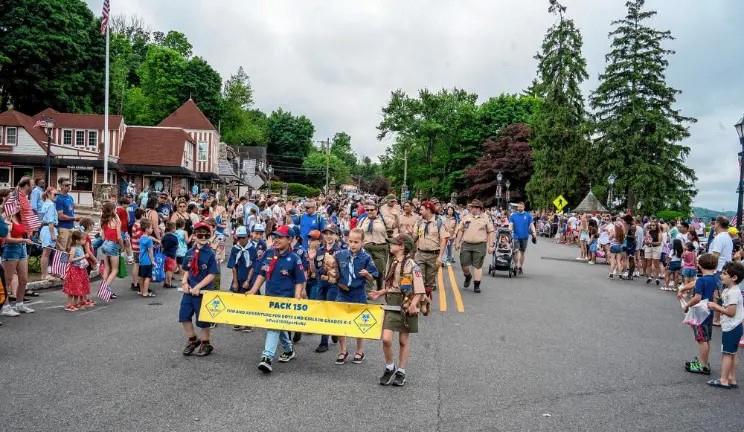 Parades, ceremonies & more Memorial Day events Cub Scouts march in the Memorial Day Parade last year in Sparta. (File photo by Nancy Madacsi)