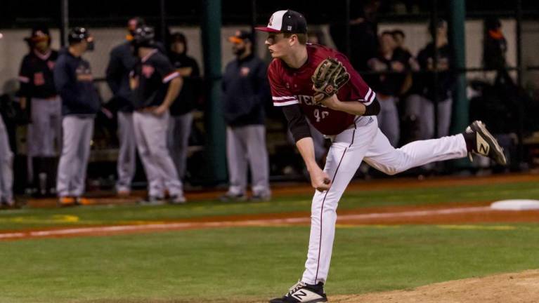 Jacob Buurman, a graduate of Vernon Township High School, earned Second Team All Middle Atlantic Conference Freedom Division honors as a junior pitcher for Stevens Institute of Technology. (Photo courtesy of stevensducks.com)