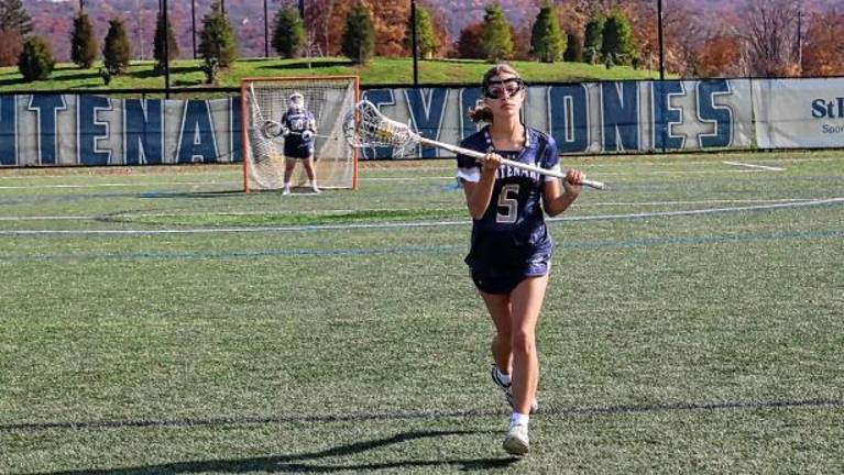 Hough on Centenary lacrosse team <b>ST1 Trista Hough, a High Point Regional High School graduate, started in all 14 games of the Centenary University</b> women’s lacrosse team this spring. (Photo courtesy of centenarycyclones.com)