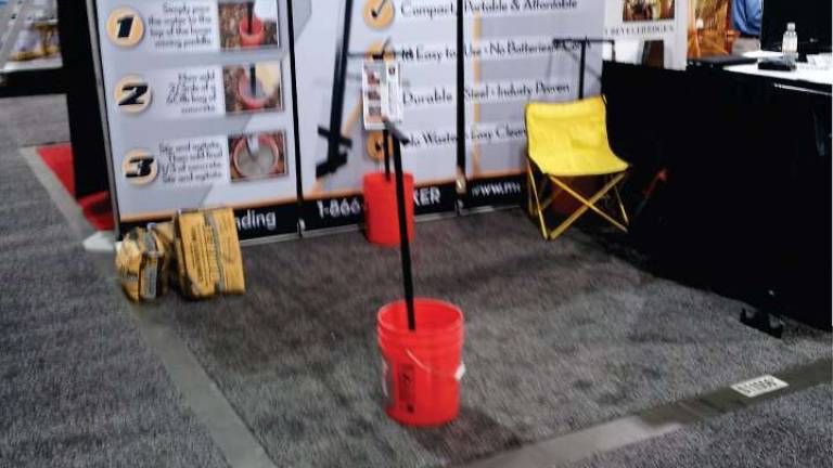 Local inventor invents cement mixing solution Local inventor invents cement mixing solution