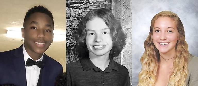 Pianists who will perform at Weill Hall from left: Olivier Marseille, Derek Koch and Tiffany Van Tassel.