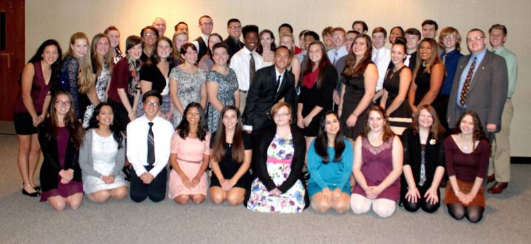 Sussex Tech installs NHS members Pictured are the 29 newly inducted members, as well as, the 23 current members of Sussex County Technical SchoolþÄôs National Honor Society