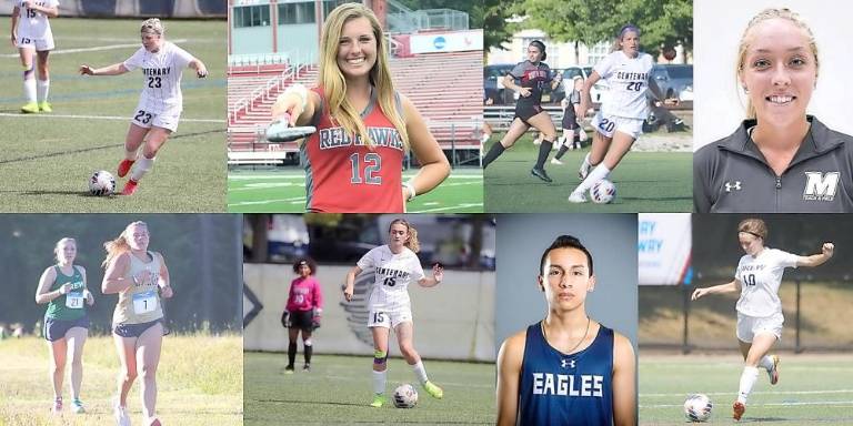 Graduates from three area high schools tackle college sports this fall L-R, top, bottom: Brooke Bode, Lindsey Bicher, Blaise Vallorosi, McKenzie Delahanty, Kelly Ann Earrusso, Lanie Scuralli, Kenneth Sanchez, Jessie Brannick.