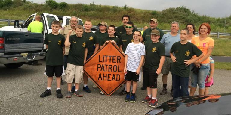 Troop 187 of Hardyston participated in the Community Clean-up of Wheatsworth Rd. For Troop info or to join, call 201-978-5553.