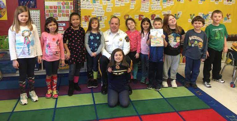 Strada reads to Ogdensburg students