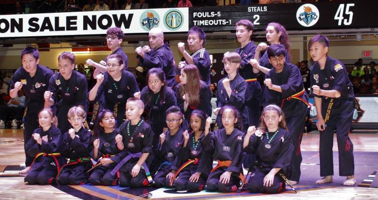 Master Ken's students perform at WNBA game