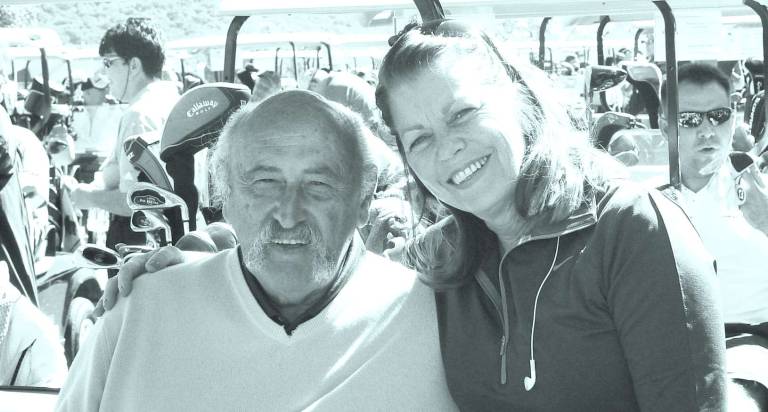 Chiang, Cutri win Crystal Springs member tourney at Wild Turkey Photo submitted by John T. Whiting Ladies Long Drive winner Linda Cole and Senior Division golfer Al Izzi wait for the event to begin
