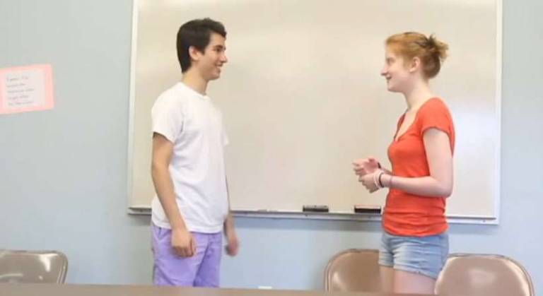 'de(fine)d lines: Allison and Chas' uses theater to address interpersonal violence Pictured from left: Jamie Lowenstein and Aimee Buchanan.