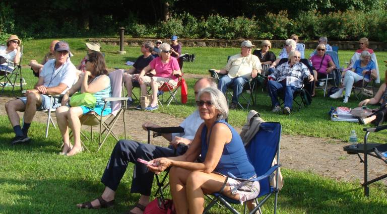 Harrisons open summer concert series Concert goers enjoy the music on a lovely summer evening.