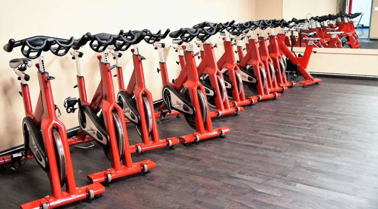 Spin classes are included in membership at the Vernon Snap Fitness.