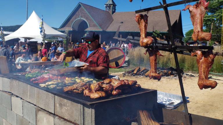 Working for Mountain Creek Resort, Sandro Terrana of Wayne worked as one of several grill masters last weekend when over 16,000 fans attended the annual Oktoberfest celebration.