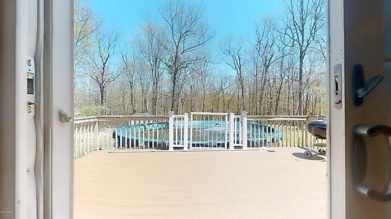 Modern four-bedroom colonial has room to roam Deck and pool